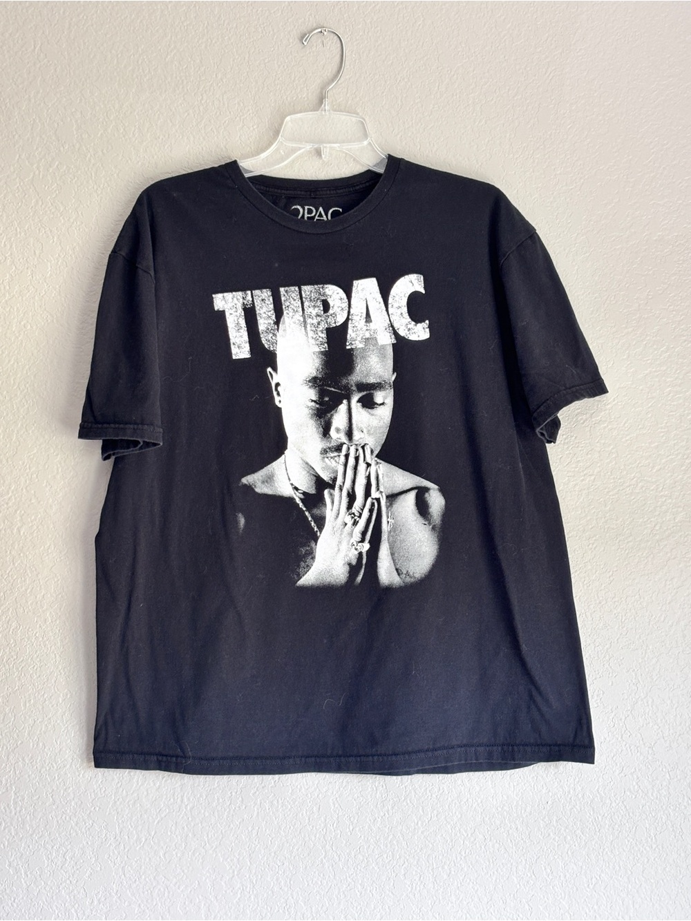 Black Tupac Graphic Short Sleeve T-shirt adult unisex XL